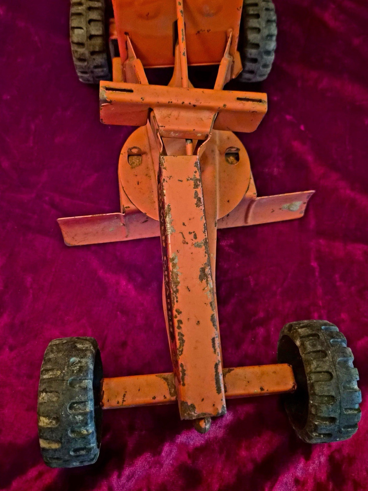Vintage Marx LUMAR Power Grader Pressed Steel Construction Toy Original
