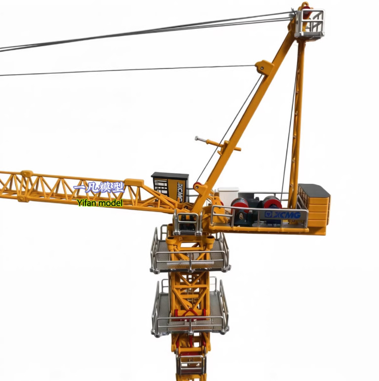 1:100 72CM XCMG XGL190-14S Luffing Tower Crane Constuct Equipment Diecast Model