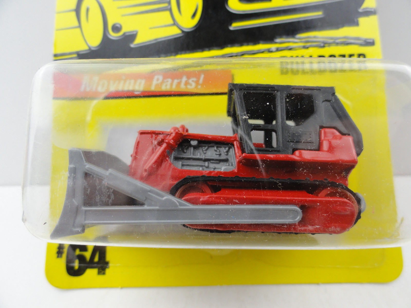 1997 Matchbox #64 Bulldozer (Red)