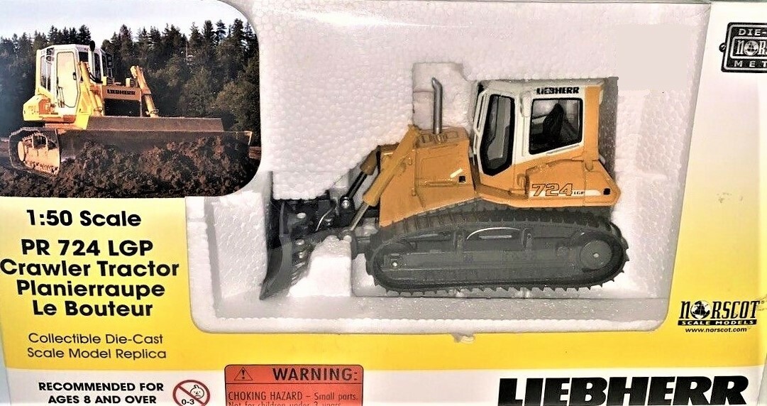 Norscot 58001 Liebherr PR 724 LGP Crawler Tractor 1/50 Diecast MIB