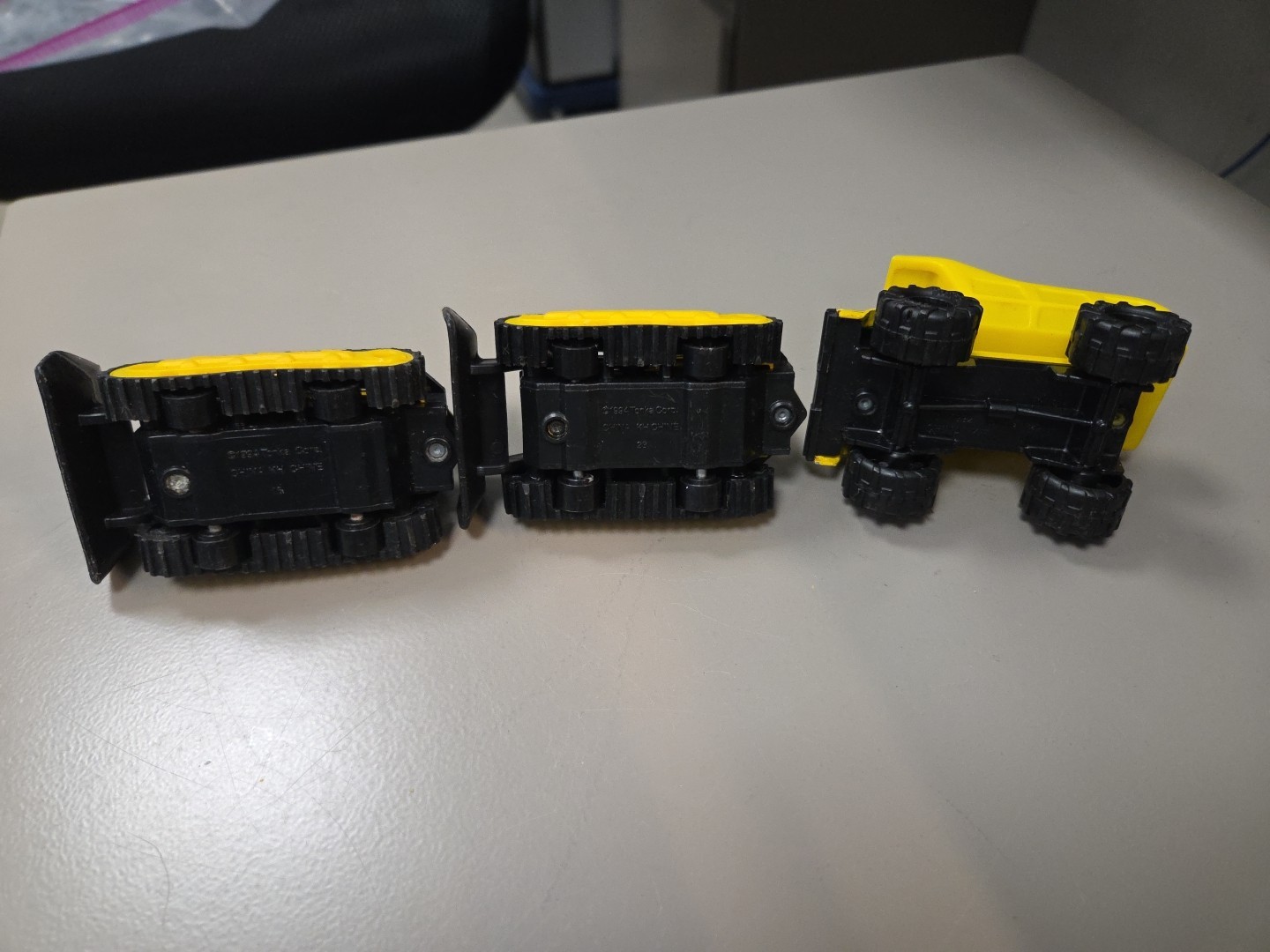 Tonka 1994 Die-Cast/plastic McDonalds Caterpillar Bulldozers Dump Truck Lot of 3