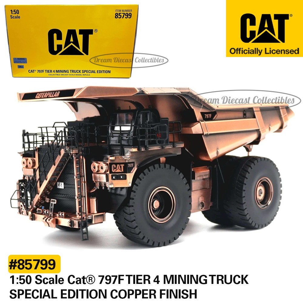 ⭐SPECIAL COPPER FINISH 1:50 CAT 797F TIER 4 MINING TRUCK DIECAST MASTERS 85799⭐