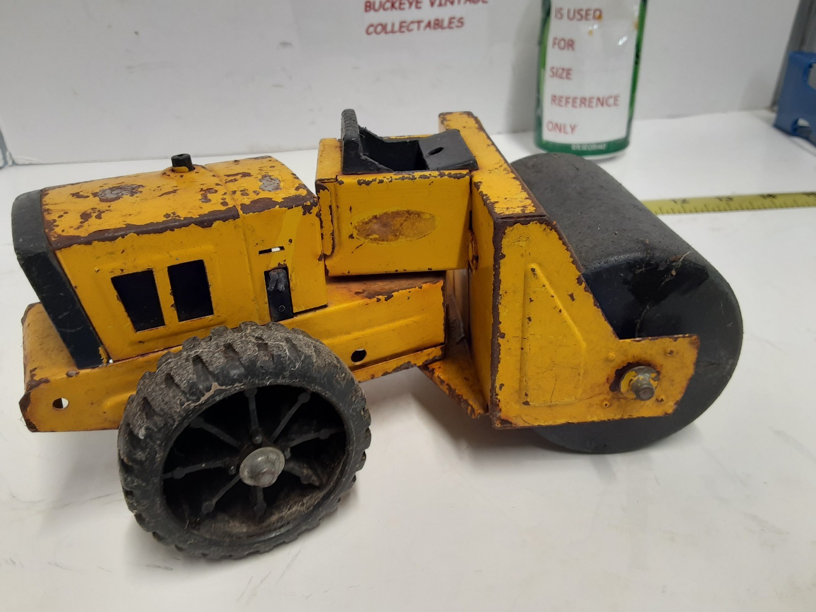 Vintage 8-1/2″ TONKA Road Roller Front Swivels 1970’s, To Restore/Parts