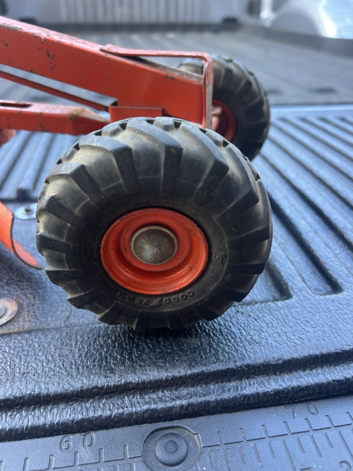 Vintage 1950’s Doepke Model Toys Adams Road Grader Diesel Motor Orange Steel
