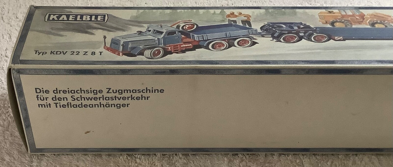 NZG #462 KAELBLE TYP 22 Z 8 T TRUCK & SCHEUERLE TRAILER 1:50 SCALE New In Box