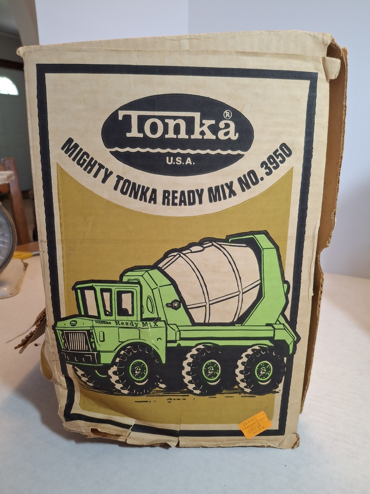 Tonka Mighty Tonka Ready Mix Cement Mixer Truck No. 3950 w/ Box