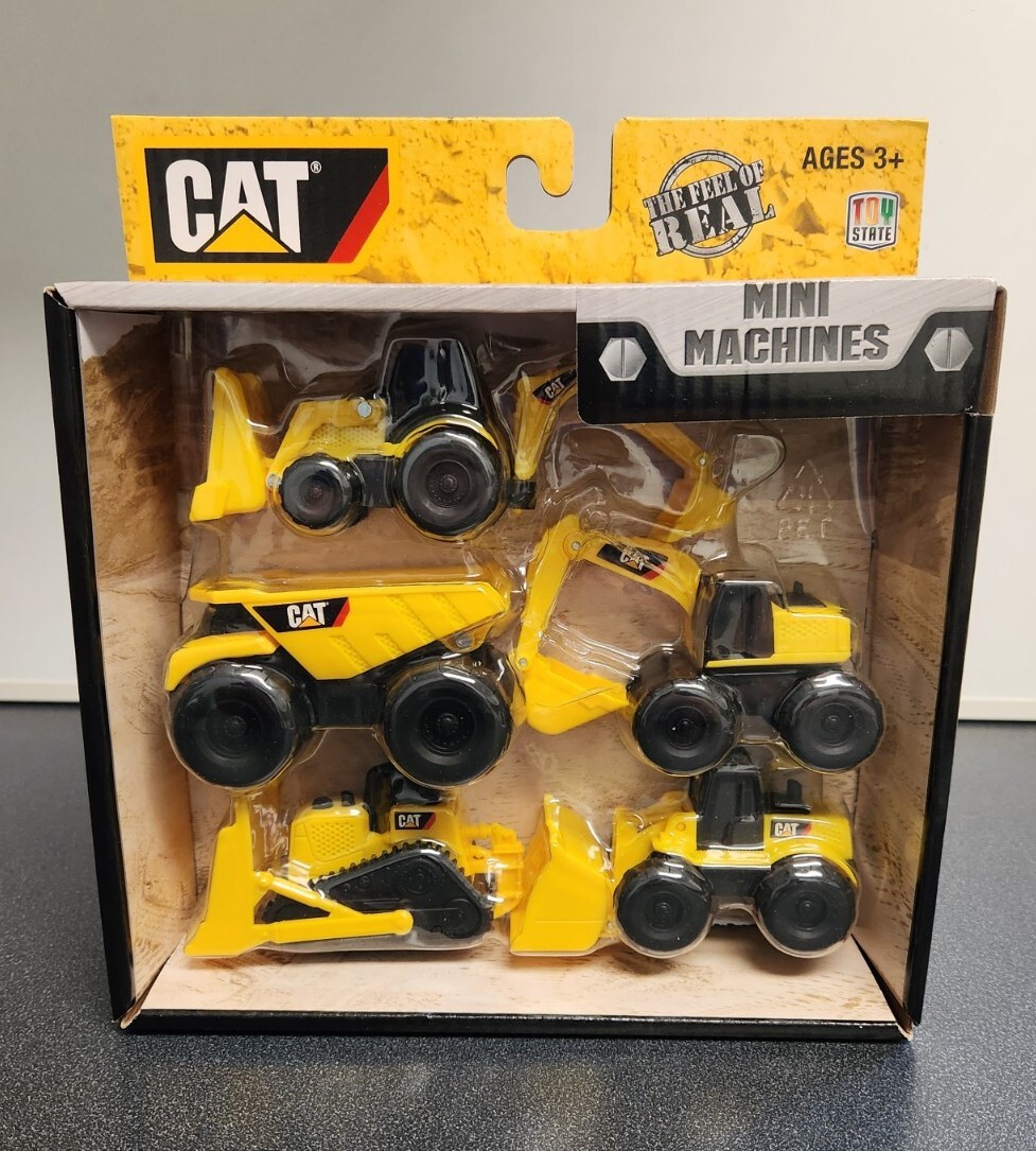 CAT Mini Machines Toy Set – Pack of 5, NEW IN BOX, Construction Toys Bulldozer