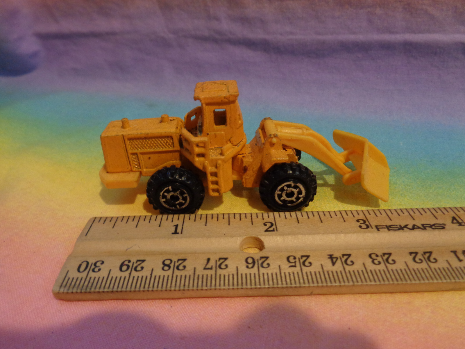 Vintage 1980’s Yellow / Orange Snow Plow ZEE P388 Plastic Diecast Toy Hong Kong