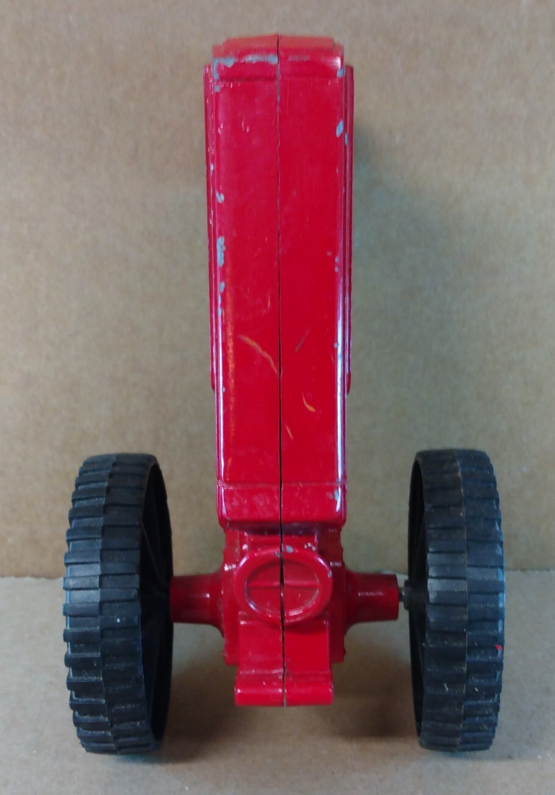 7″ Diecast Aluminum Red Tractor No. A9897 SLIK TOY by Armor Industries