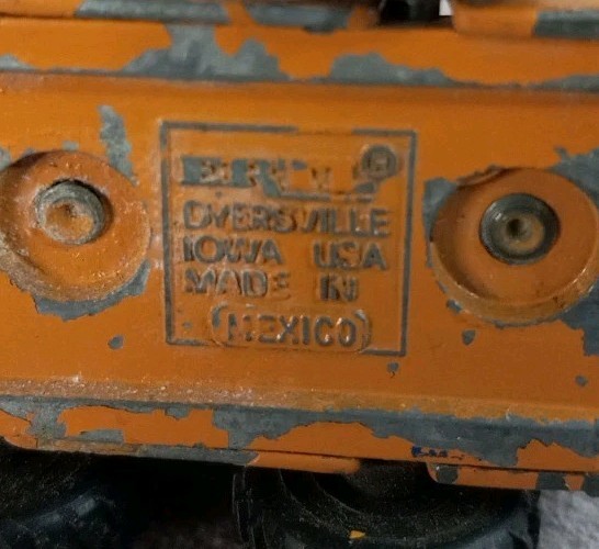 Vintage Ertl CASE 1845C Skid Steer Loader Construction Farm Toy 1:64 No Cage