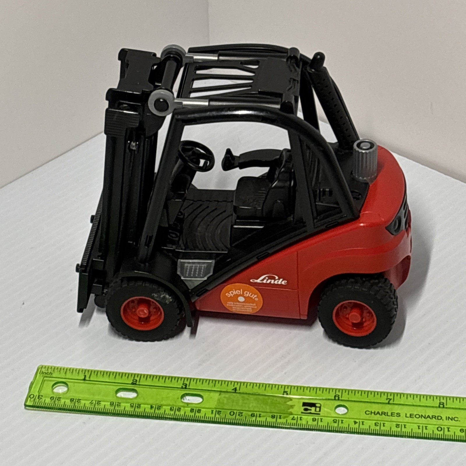 Linde Forklift Construction Toy Bruder 1287/01 2004 1:16 H30 Germany Miss Forks