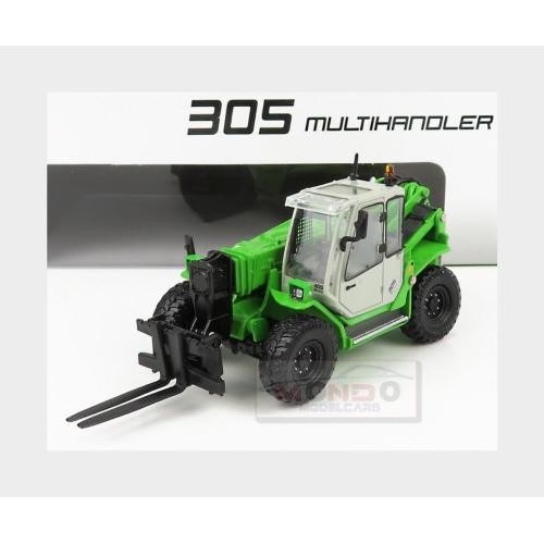 1:50 ROS Sennebogen 305 Multihandler Telescopic Tractor Green Silver RS001947 Mo