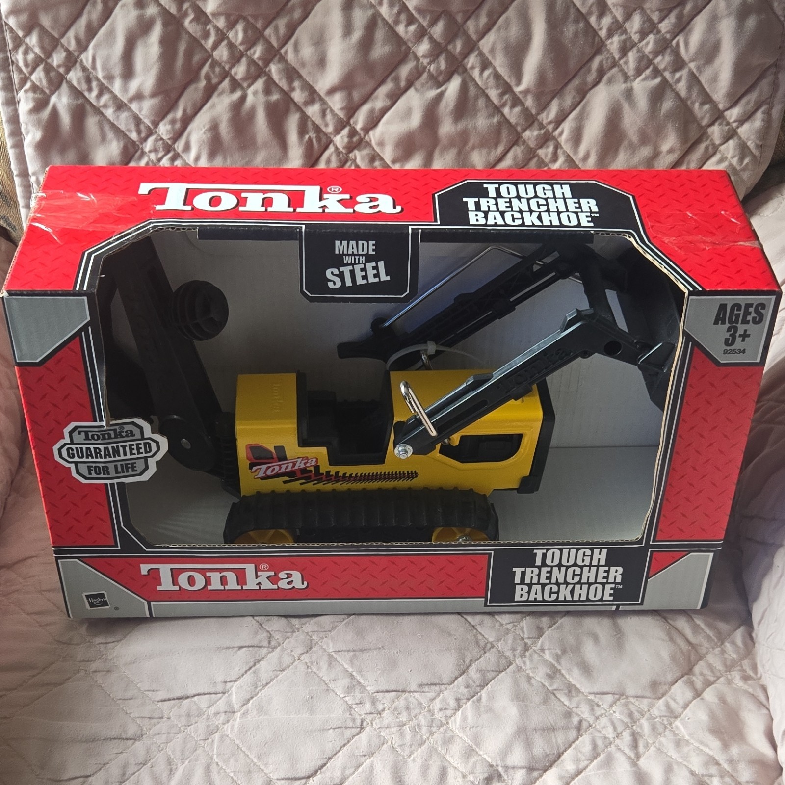 Tonka Tough Trencher Backhoe Construction Vehicle Made with Steel Ages 3+