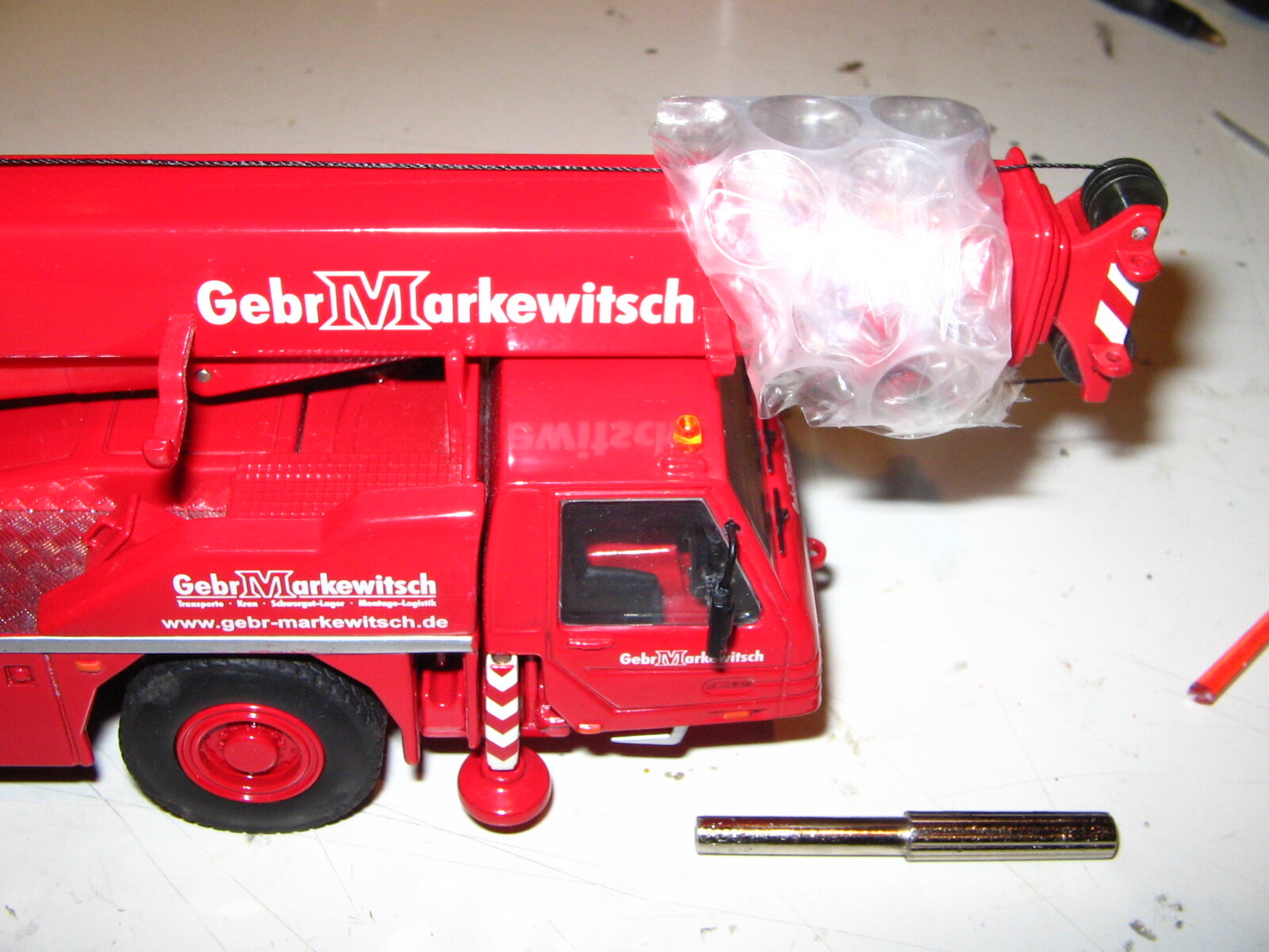 NZG 532-mar Gebr Markewitsch Terex AC35 Mobile Crane Die-cast 1/50 LN