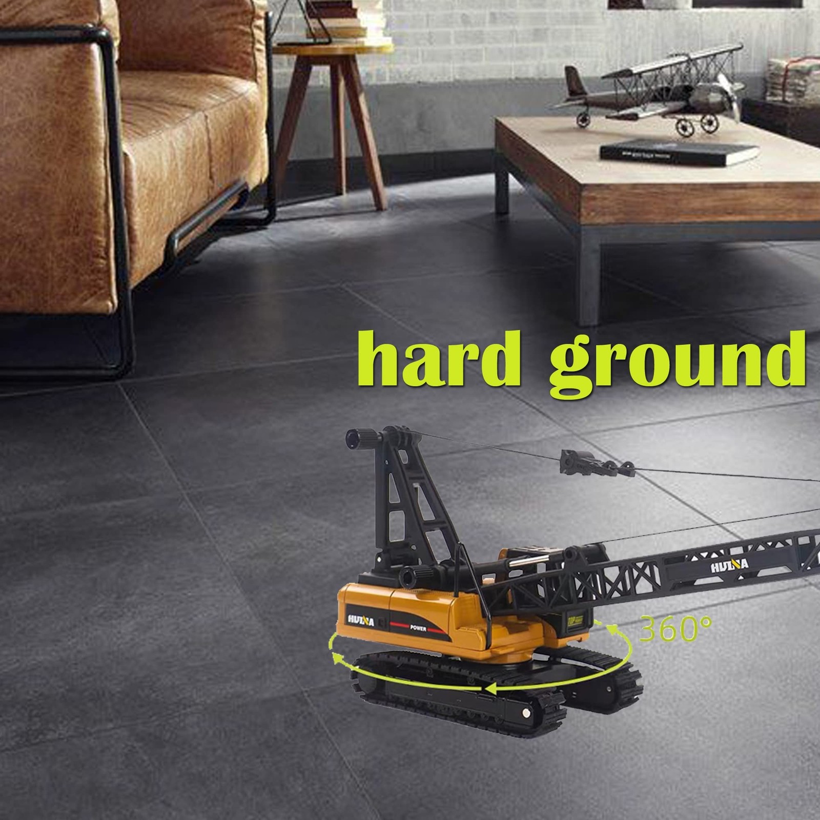 1/50 Heavy Duty Construction Metal Crawler Crane, Truck Crane Vehicle Toys fo…