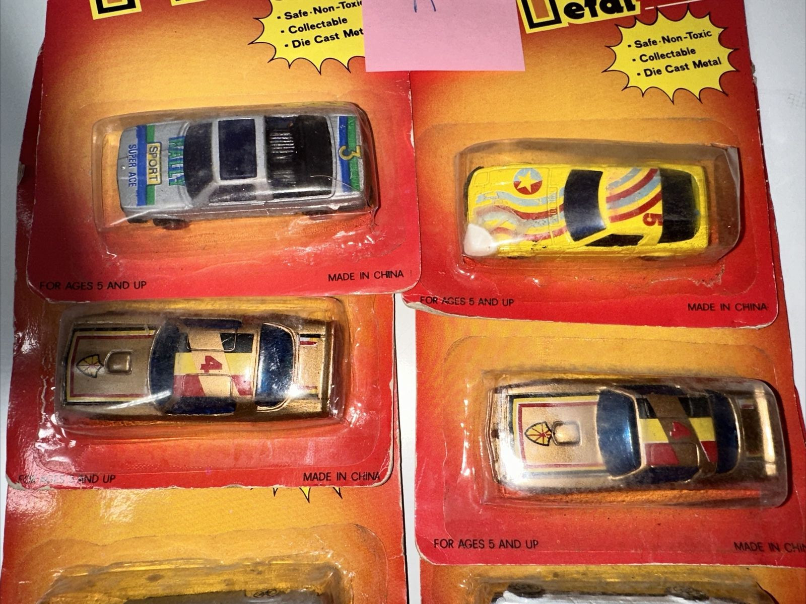 Mini Mighty Metal Car, Die Cast Metal – Cumberland Toys – Lot Of 10 – A