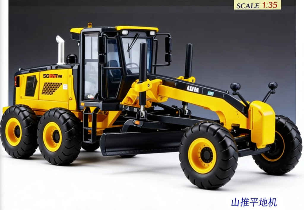 1:35 29CM SHANTUI SG27-G Motor Grader Construct Equipment Machine Diecast Model