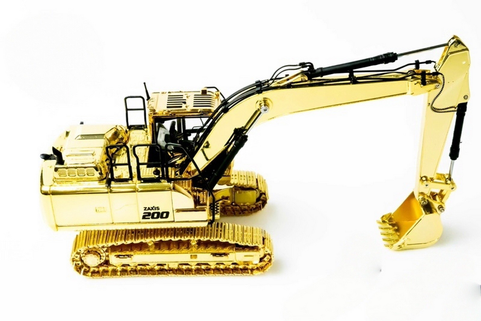 1/50 Scale Hitachi ZAXIS 200-7 Hydraulic Excavator Gold Diecast Model Toy