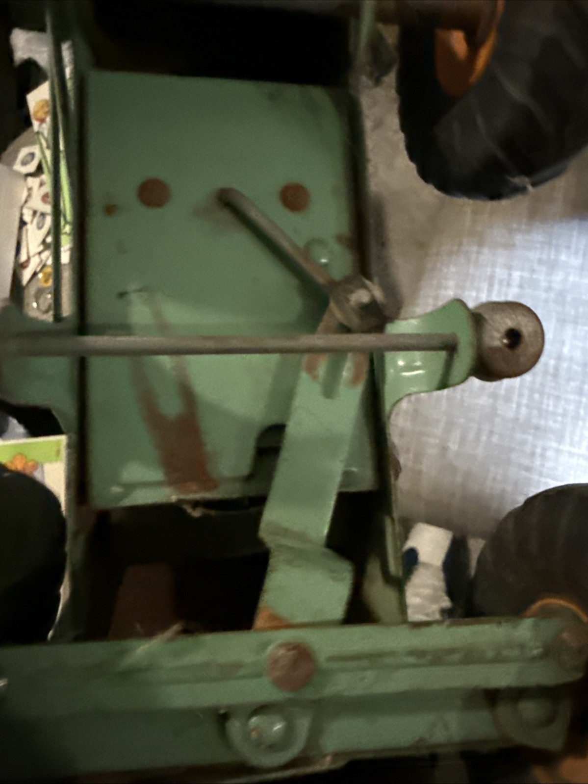Rare Vtg Nylint Hough H-25 Payloader Green Pressed Steel Construction Toy