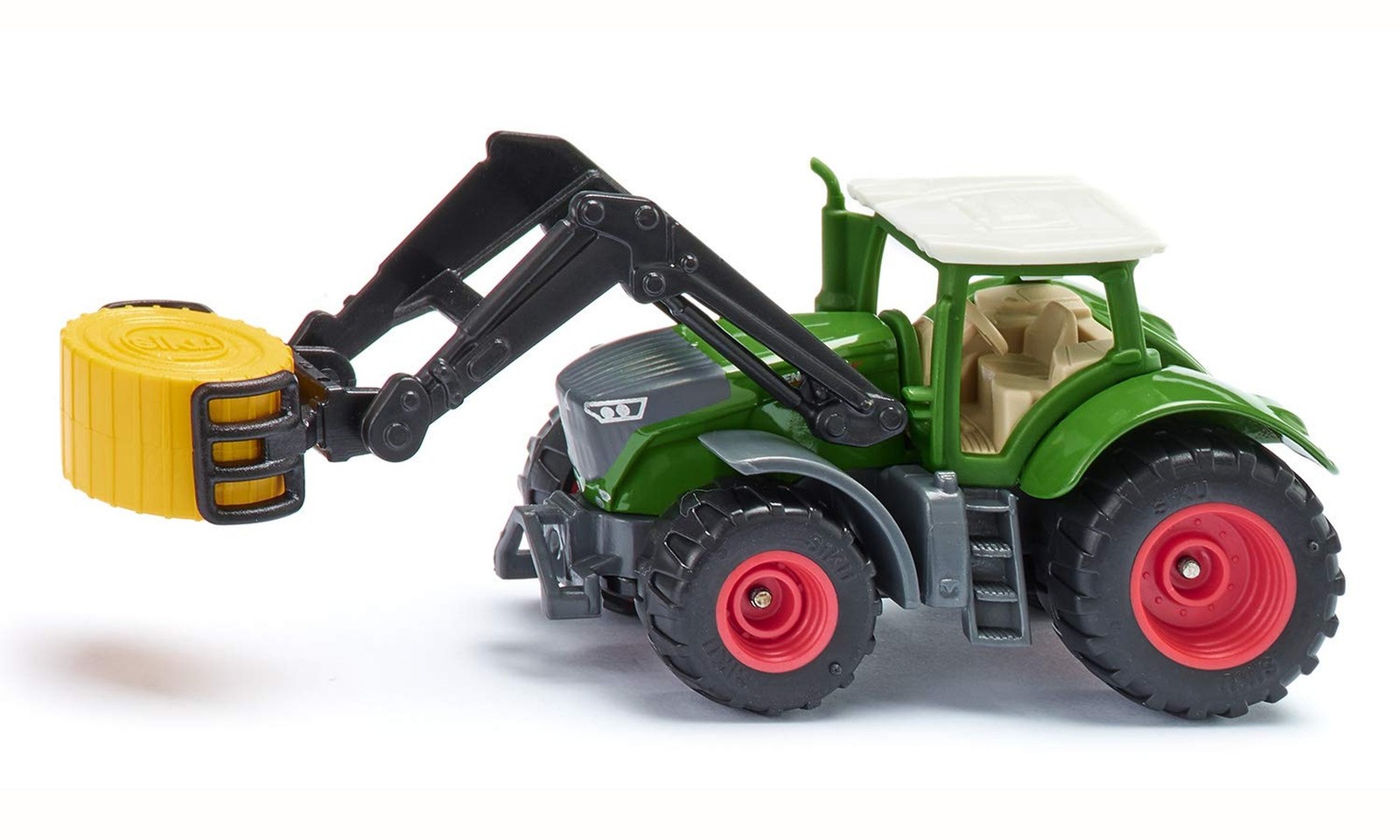 Siku 1539, Fendt 1050 Vario Tractor, Metal/Plastic, Green, Bale clamp and Rem…