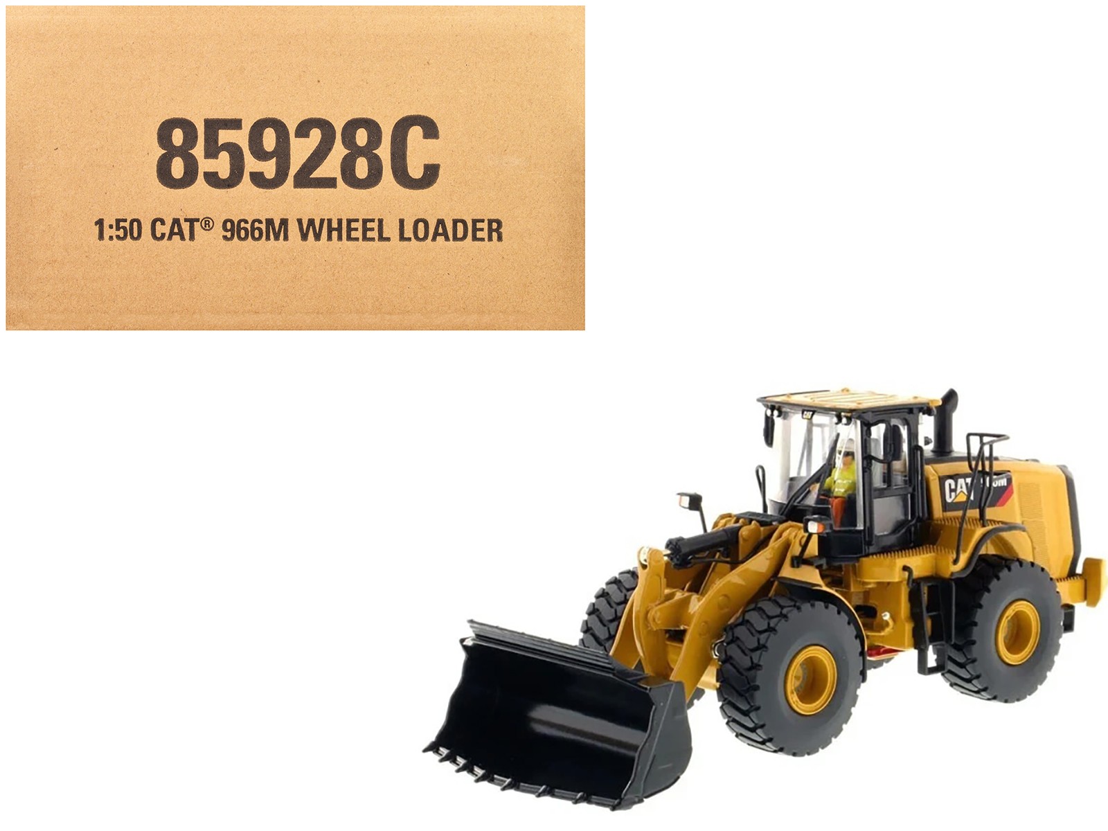 CAT Caterpillar 966M Wheel Loader with Operator 1/50 Core Classics Series