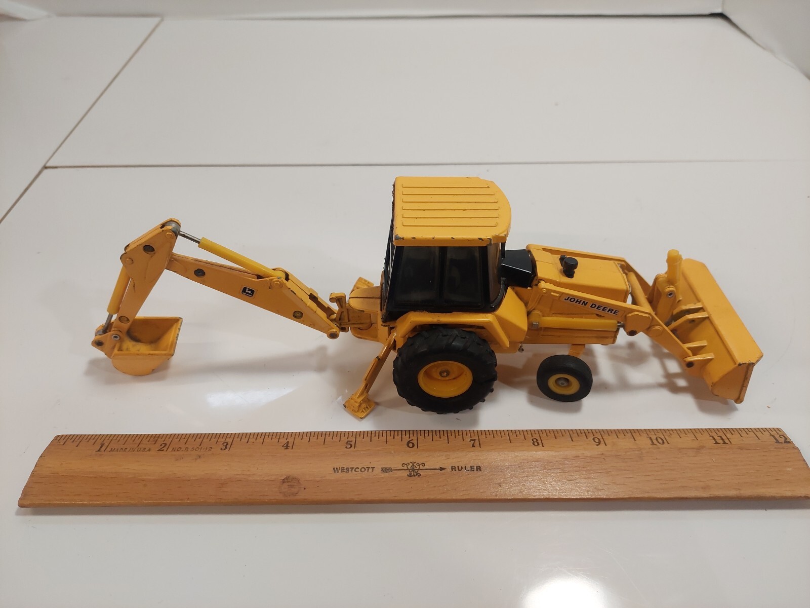 Ertl Backhoe 1990 John Deere 5520 Backhoe Loader 1/32 Diecast Part Or Repair