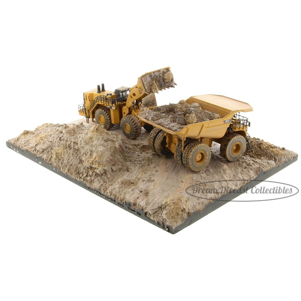 ⭐1:125 CAT WEATHERED 994K WHEEL LOADER & 797F MINING TRUCK DIECAST MASTERS 85762