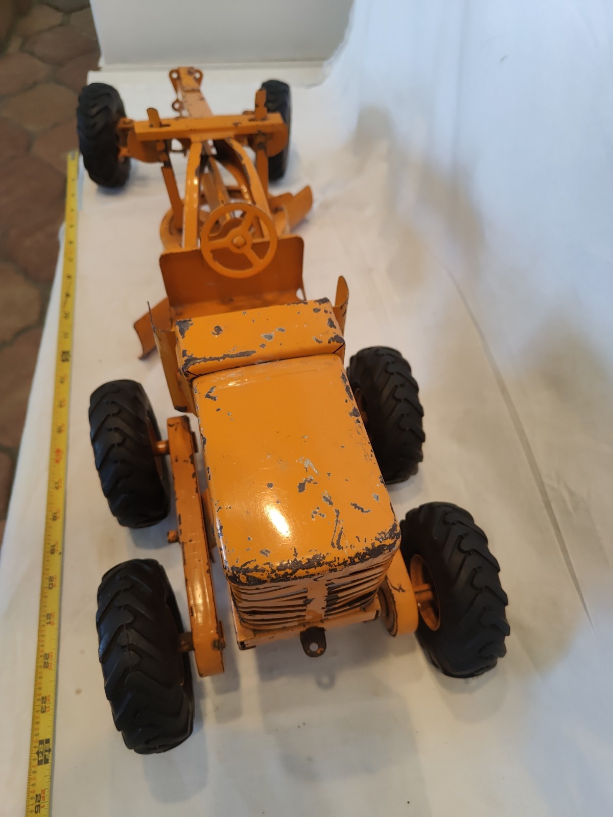 Doepke Model Toys Adams Road Grader Diesel Motor Steel 1950’s Vintage Nice Cond.
