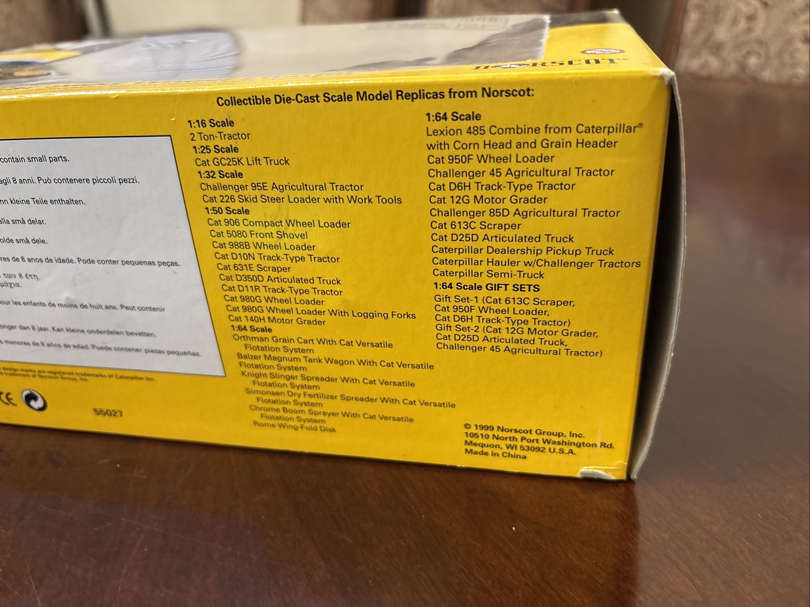 CAT 980G Wheel Loader 1:50 Scale Collectible Die Cast By NORSCOT Model 55027 NIB