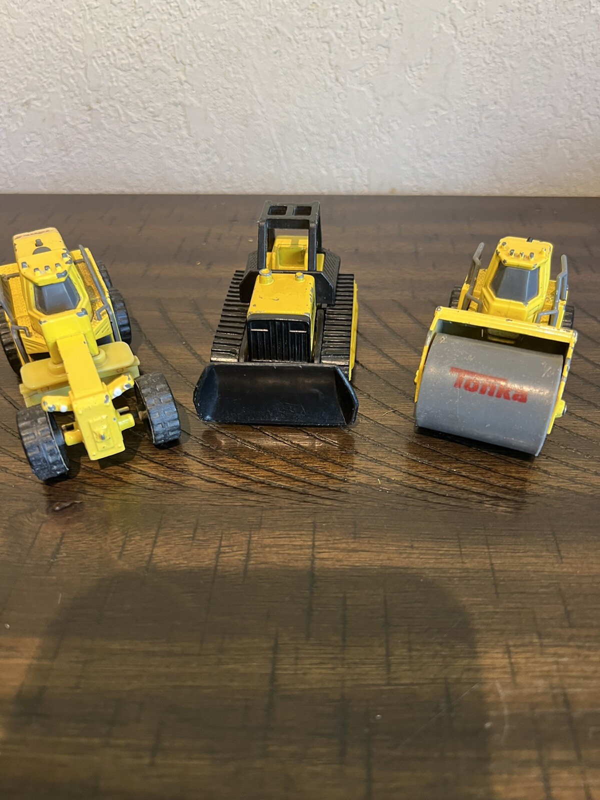 Lot Of 3 Tonka 4” Yellow Diecast Years 2016, 1994. Preowned