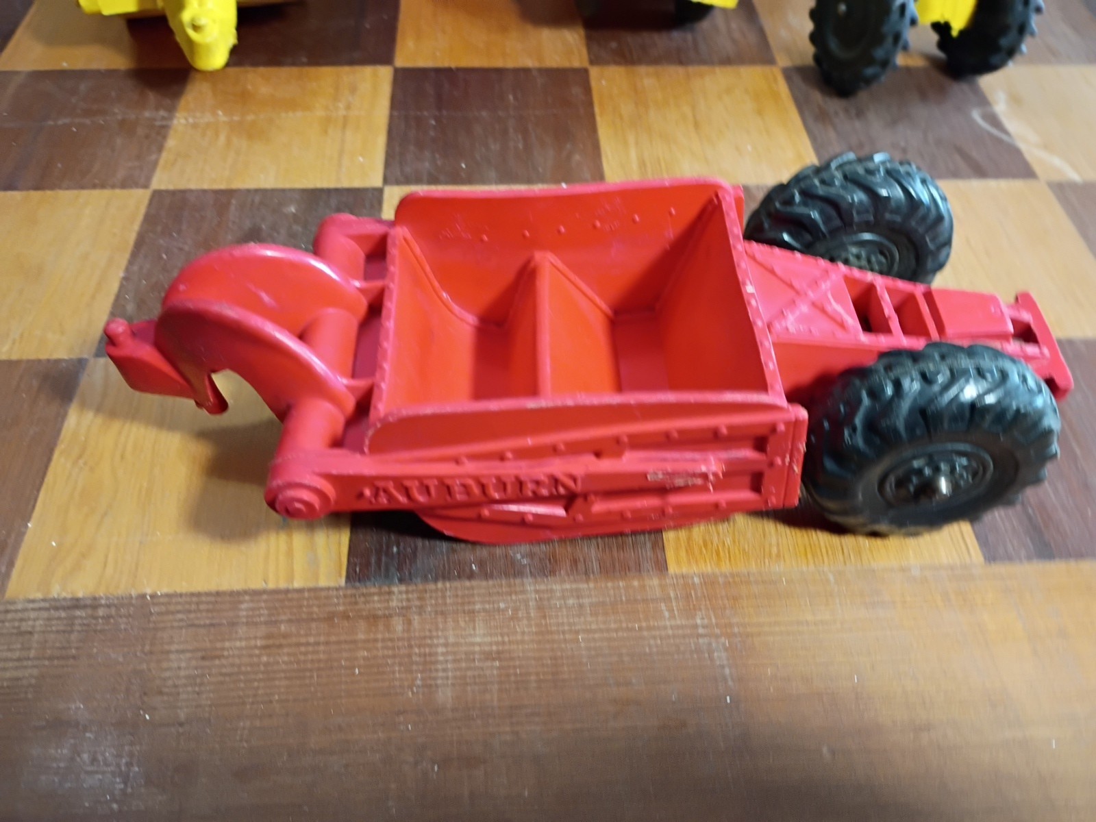 Vintage Auburn Rubber Construction Toys (Lot Of 6 Pcs) Truck Earth-Mover Grader