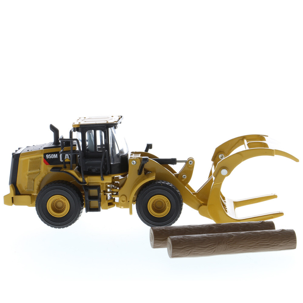 1:64 CAT CATERPILLAR 950M WHEEL LOADER LOG FORK & BUCKET DIECAST MASTERS 85635