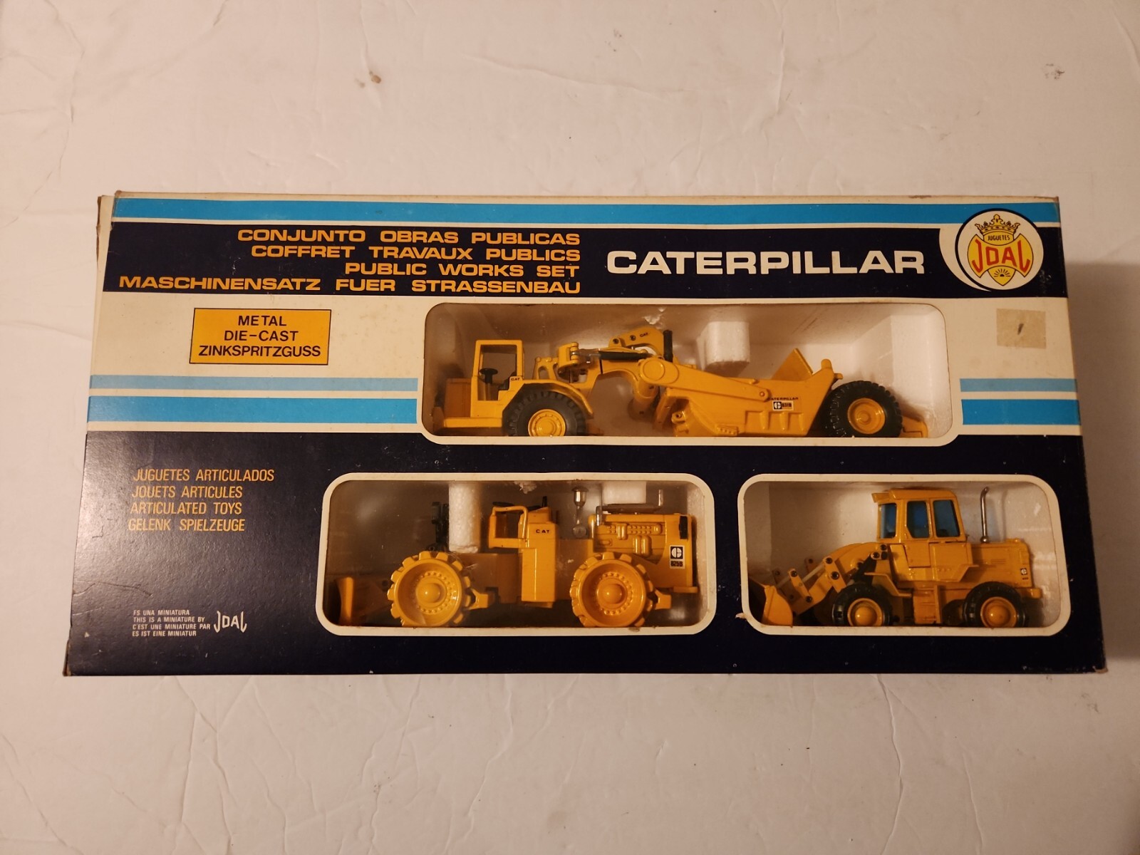 Caterpillar Public Works Set #2 631D 825B 920 Joal #351 Die-Cast Metal NEW Rare