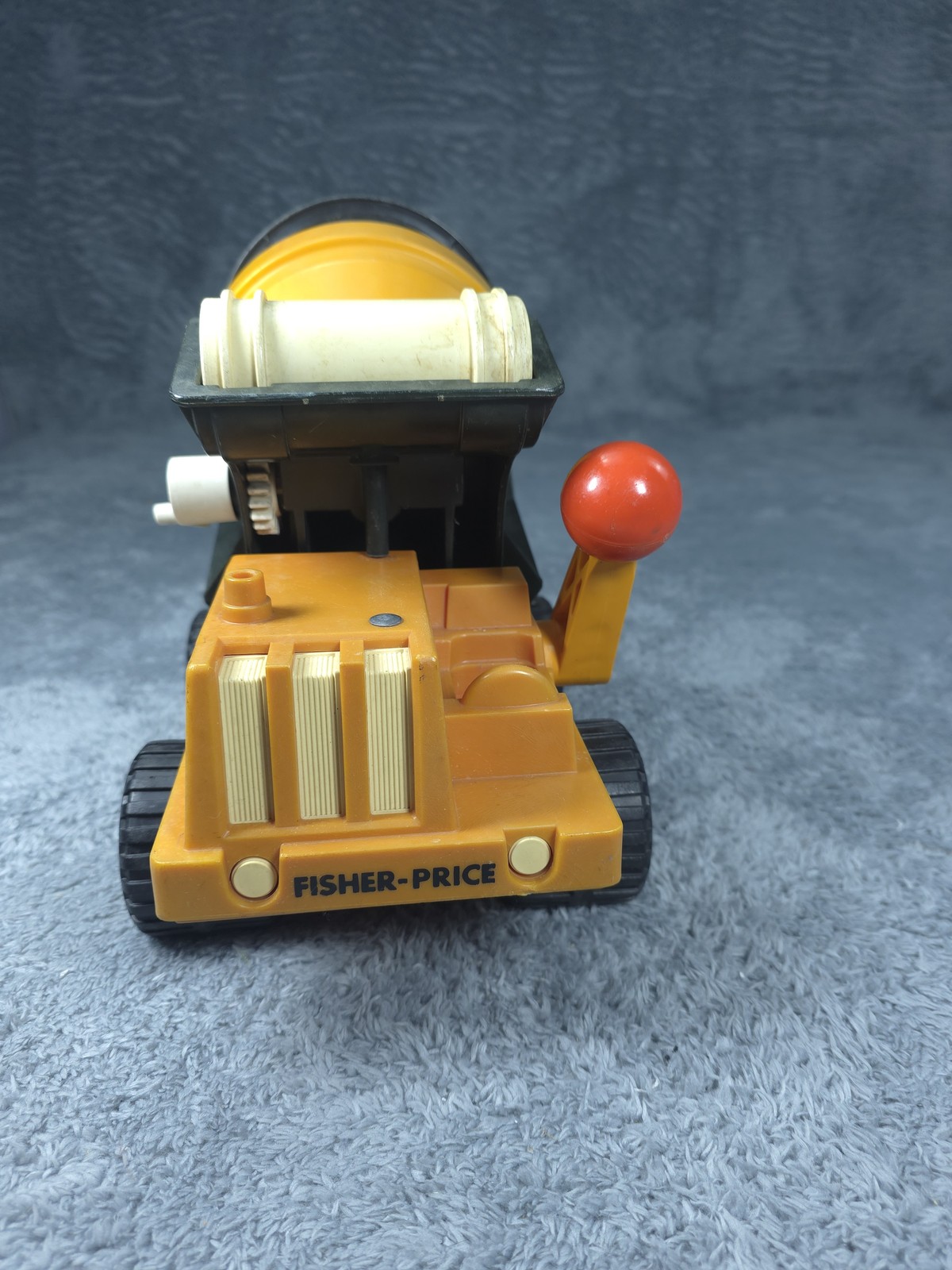 Vintage Fisher-Price Cement Mixer Truck Toy 315 Made in USA Construction Vehicle