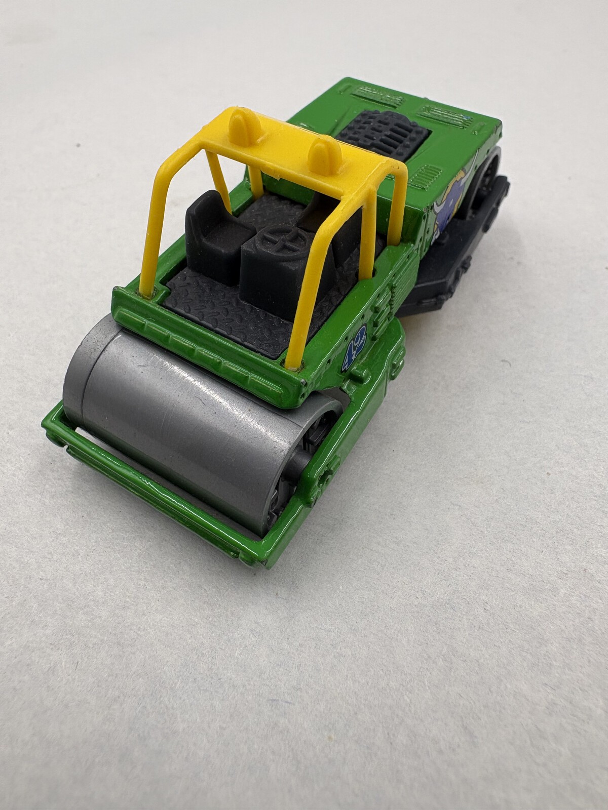 2002 Matchbox MB492 Road Roller Green Build ‘n Bash Diecast