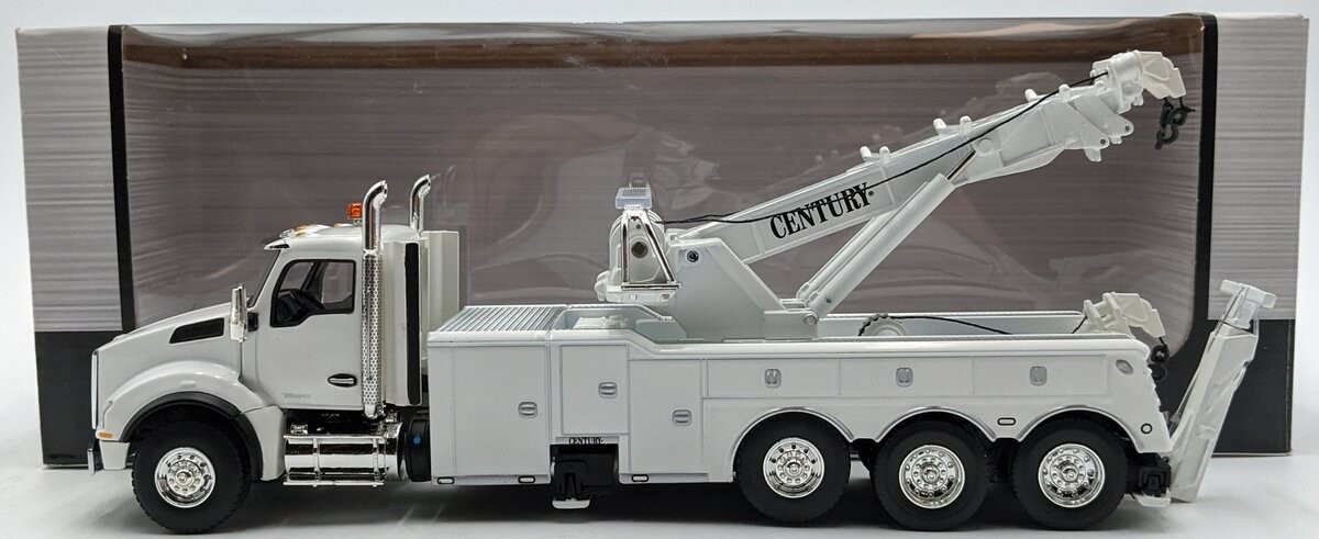 First Gear 50-3467 1:50 White Kenworth T880 with Rotator Wrecker Diecast Model
