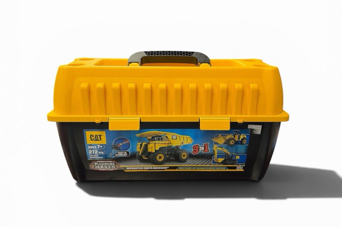 CAT Machine Maker 272 Pc Construction Building Toy 3-in-1 w/ Many Parts Manuals