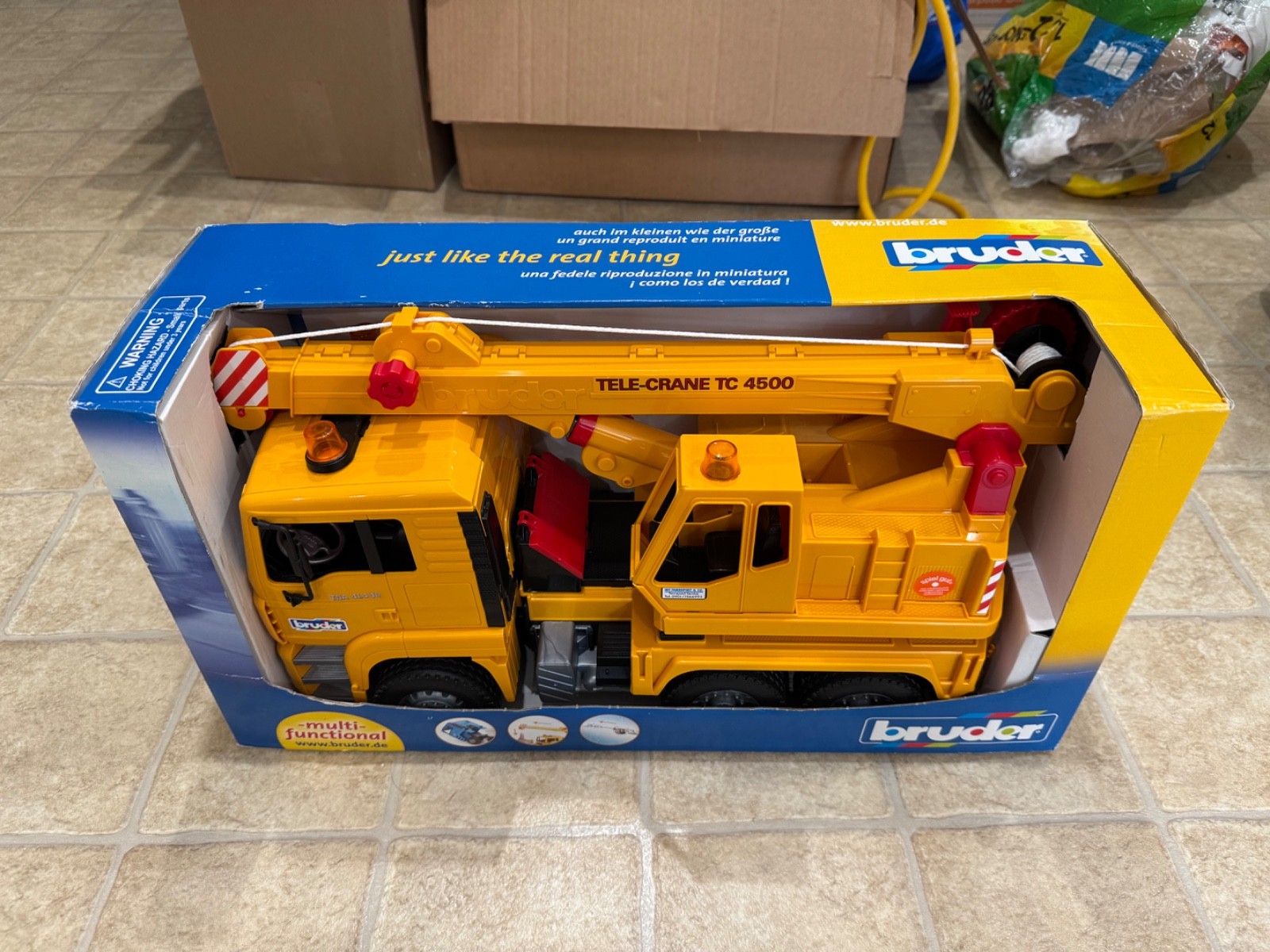 Bruder Truck 1/16 Tele-Crane TC-4500 New with Reciept