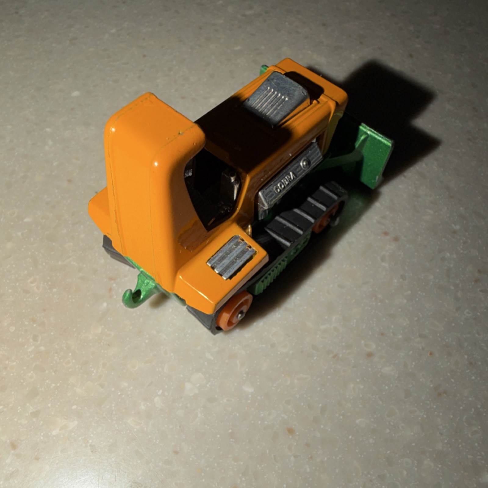 Matchbox Lesney 1975 Diecast Dozer Orange Green Collectible Model Vehicle