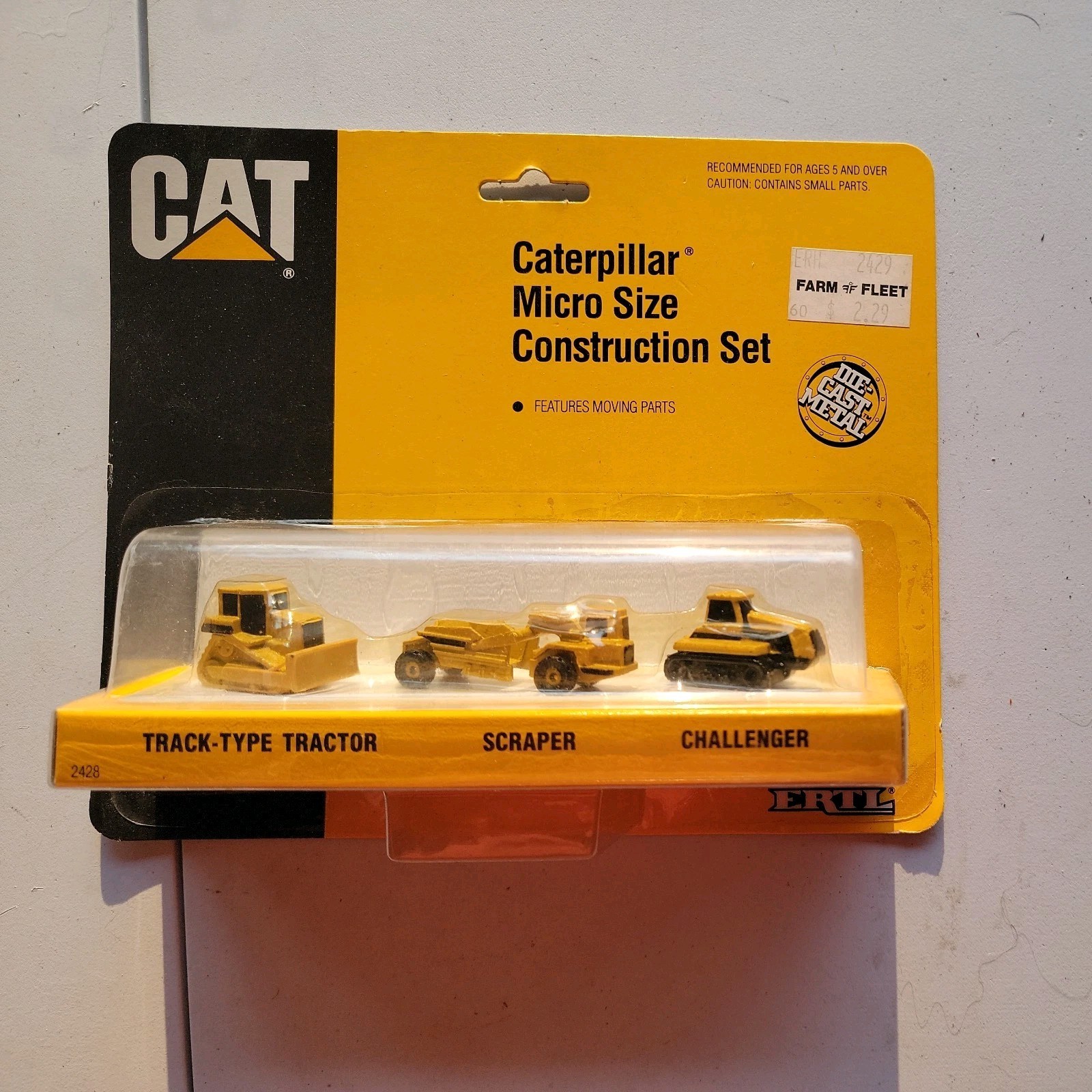 1991 Ertl Caterpillar Micro Size Construction Set F15 B