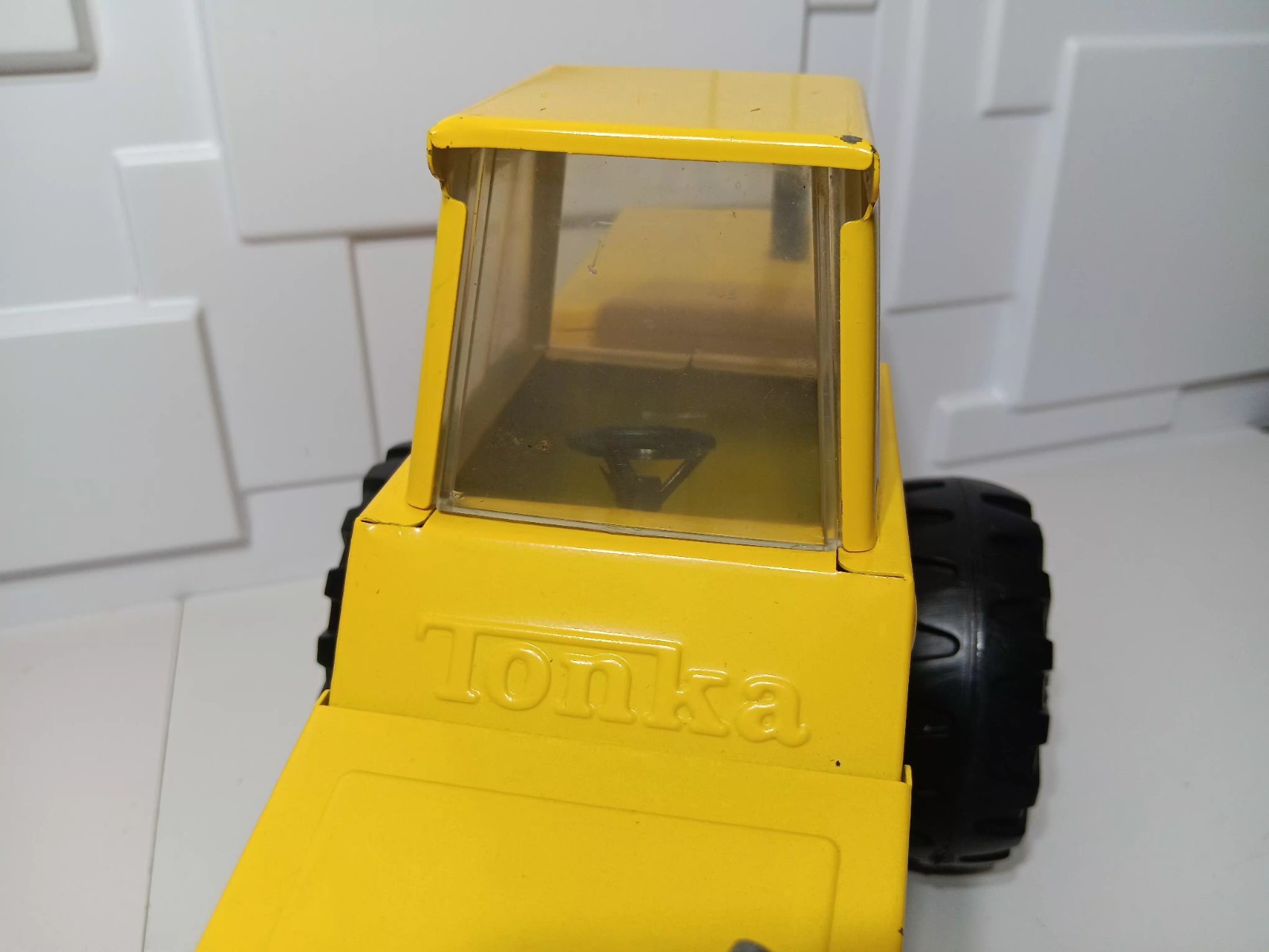 Vintage Tonka truck Turbo Diesel Steel Road Grader XMB 975 Toy 54726