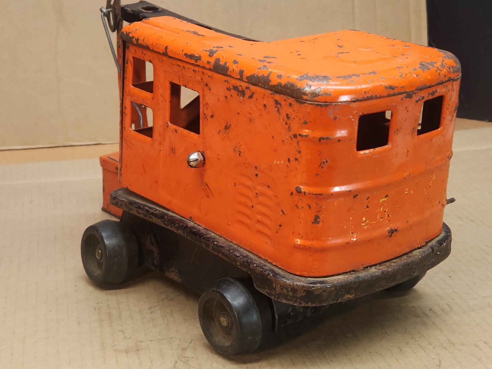 Marx Lumar Contractors Automatic Scoop Power Shovel Excavator Steel Orange