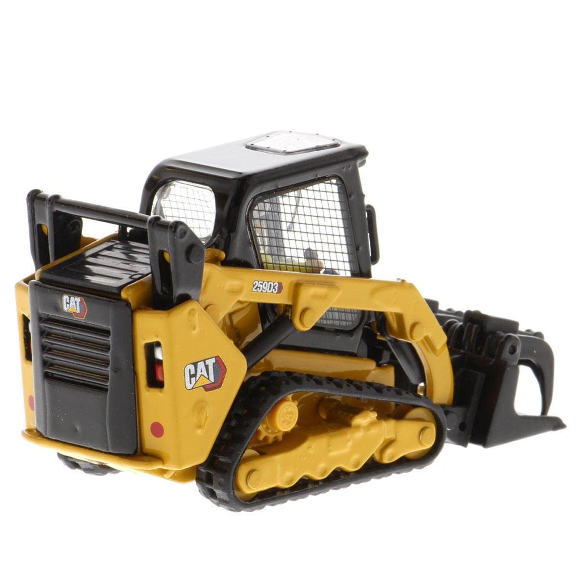 Diecast Masters 1:50 Scale Caterpillar 259D3 Compact Track Loader with Attachmen