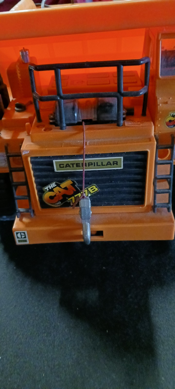 Vintage New Bright 1987 Caterpillar Power Remote Control Dump Truck 777B
