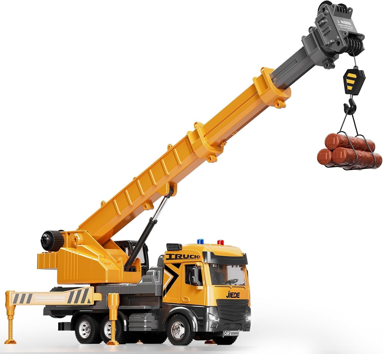 Crane Truck Toys Construction Vehicle Set 29 in Alloy Crane Arm Lights Sounds