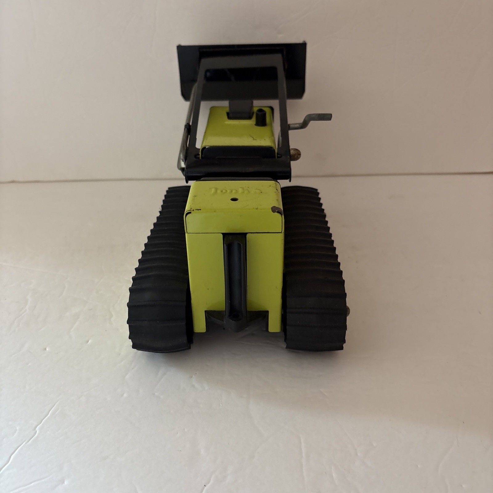 Vintage TONKA T-6 Front end Loader Excavator 1970s Green Steel Bulldozer Digger