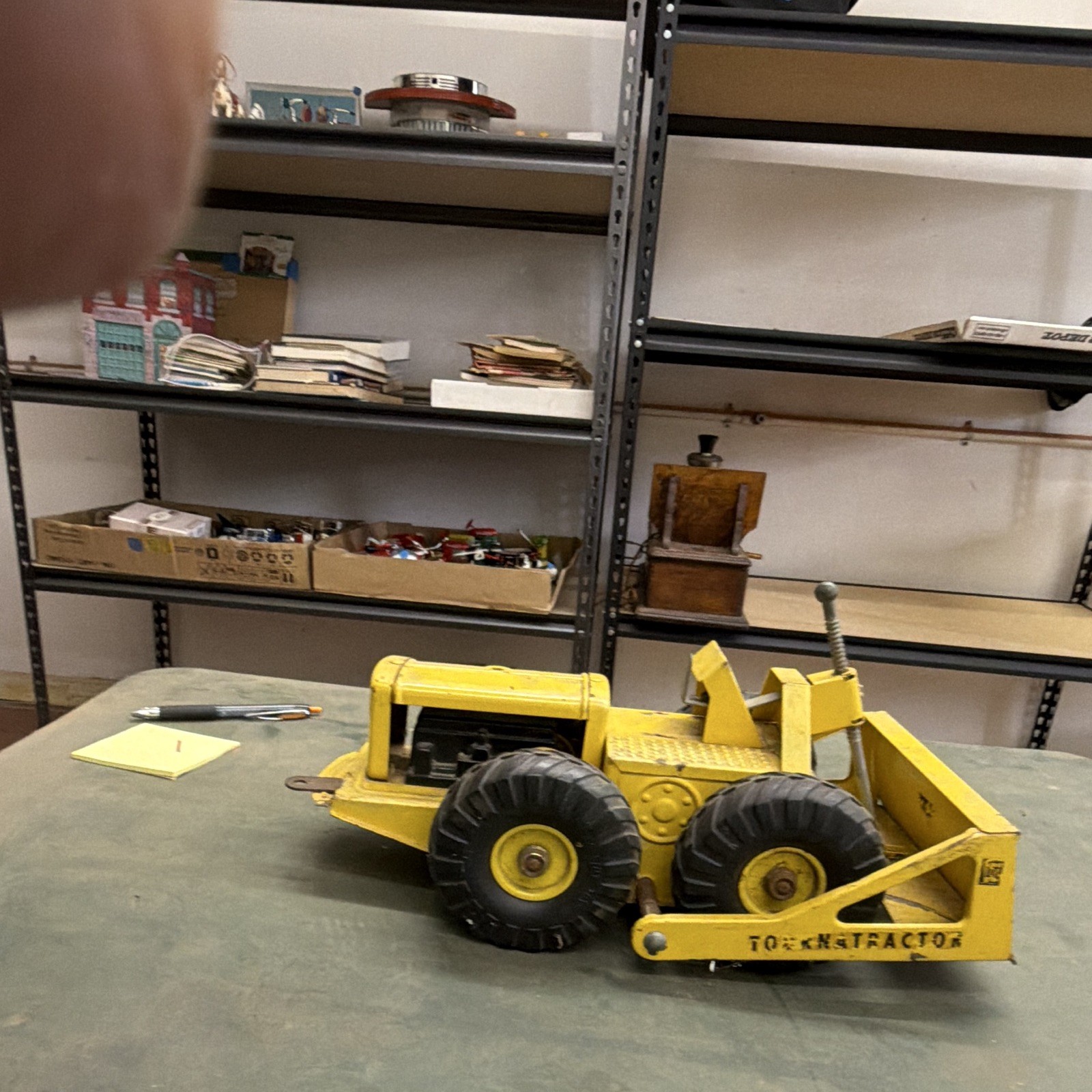 Ny- lint Yellow/Black Pressed Steel Dozer Construction Vehicle Toy