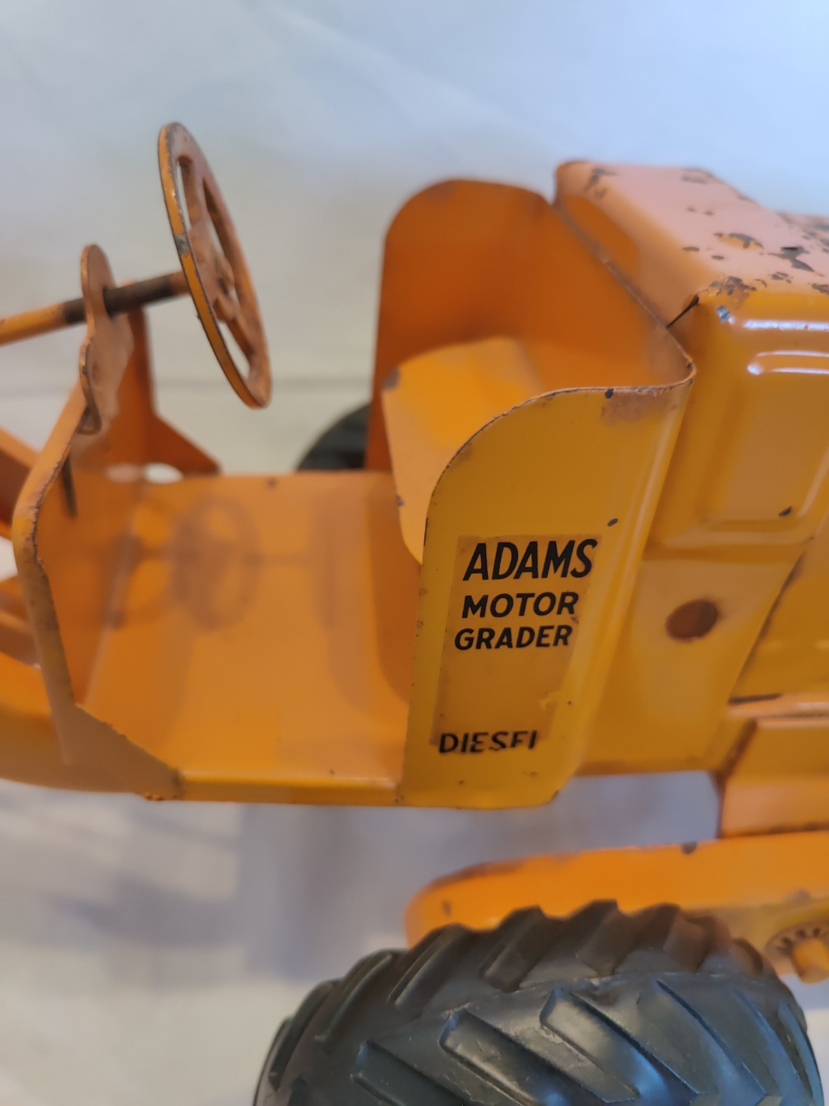 Doepke Model Toys Adams Road Grader Diesel Motor Steel 1950’s Vintage Nice Cond.