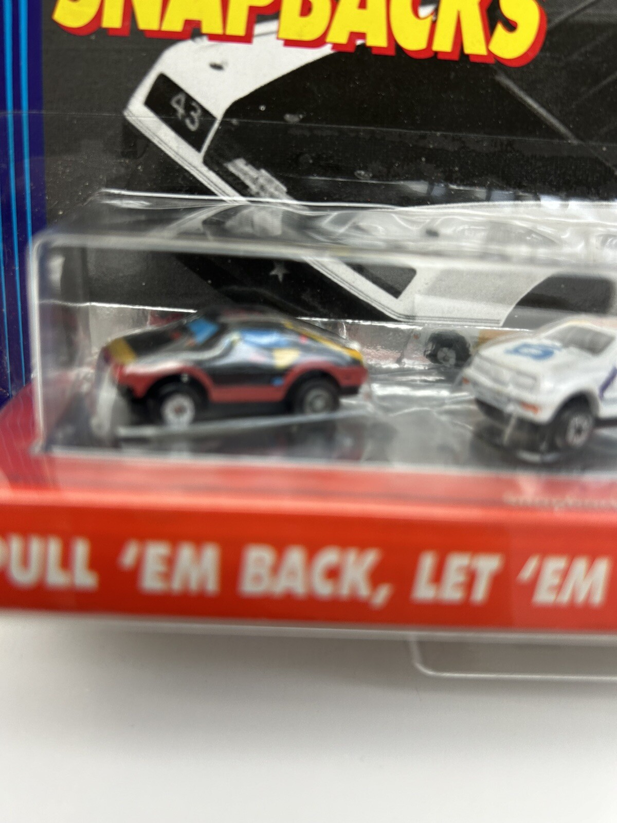1990 Micro Machines SNAP BACKS #4 Pullback Power w/ Bonus license plate (NEW)