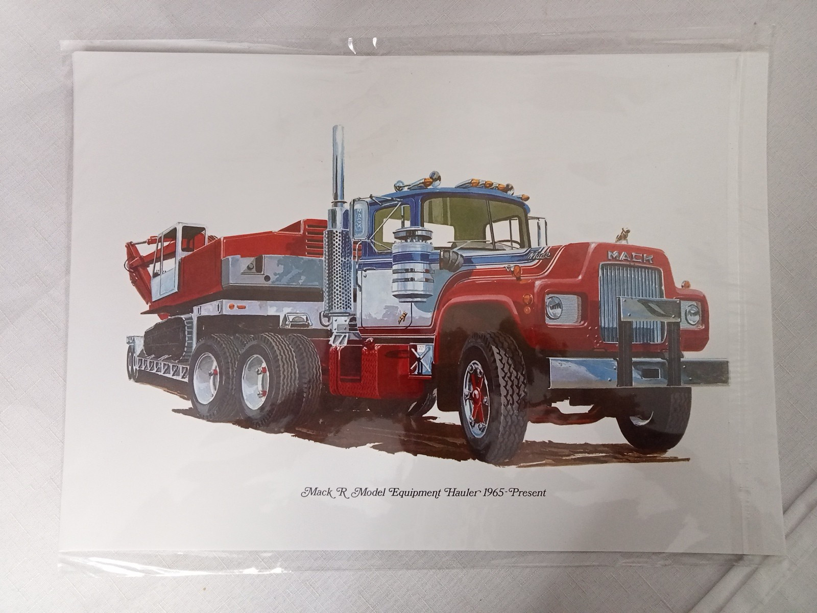 X2 Mack R Model Equipment Hauler 1965 Print Mack Lr Off Highway Model A3 Print